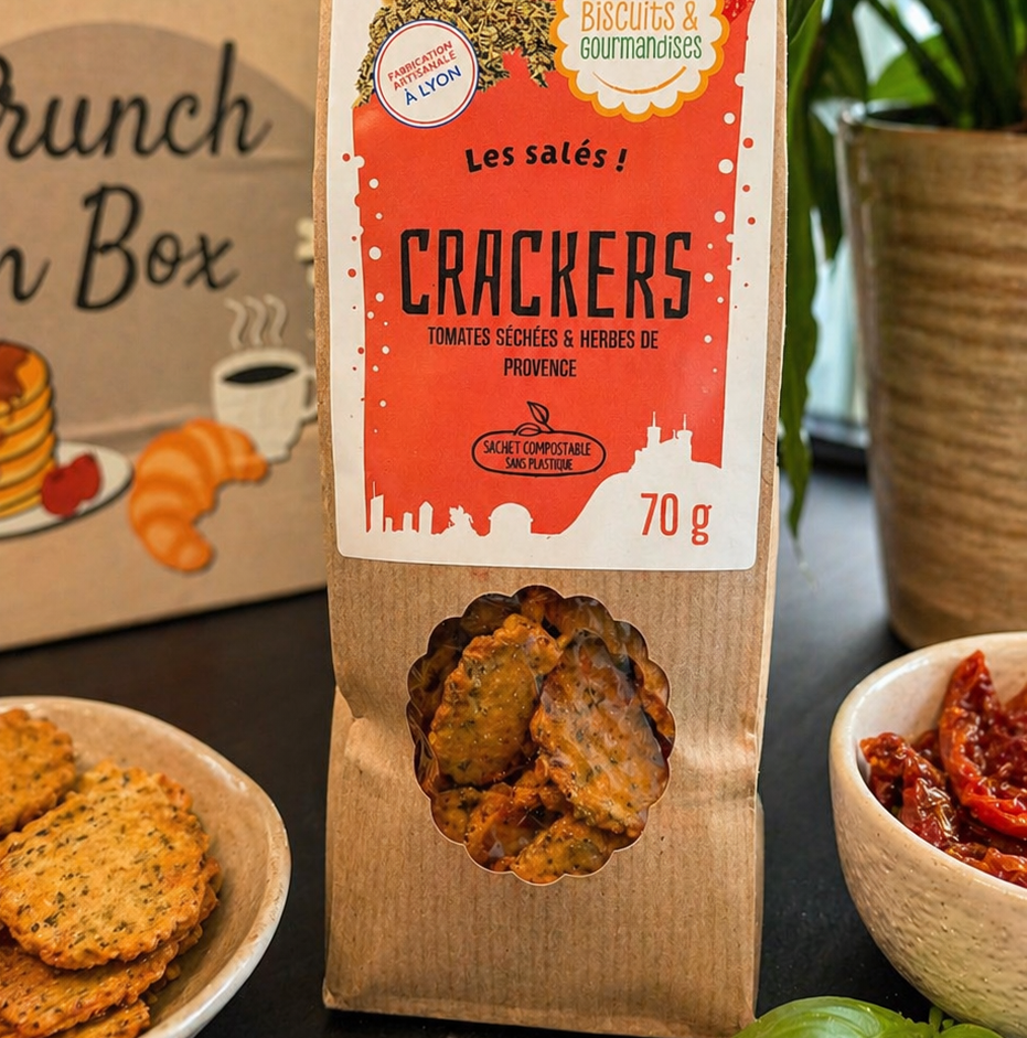 Crackers tomates séchées et herbes de Provence